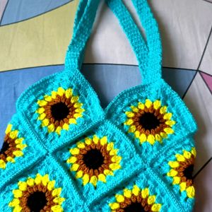 Crochet 🧶 Sunflower 🌻bag