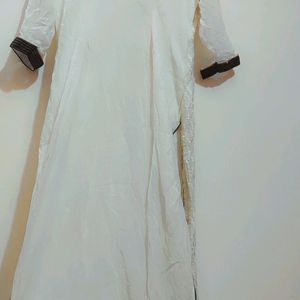 White Party Wear Kurti