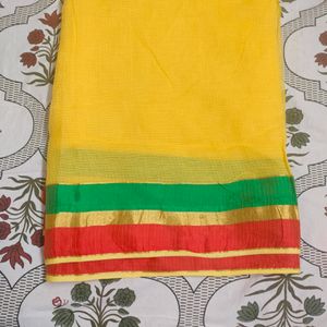 Yellow Kota Saree