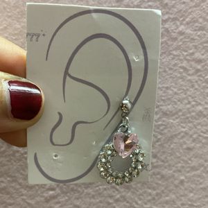 Pink Heart Earrings