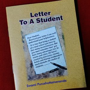 Letter to a student book