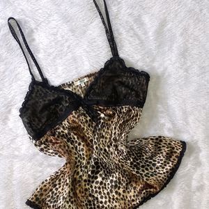 Satin Leopard Print Camisole