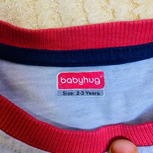 2 Pec Cotton Tea Shirt For Baby