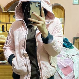 Winter Peach Color Jacket Overcoat