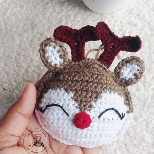 Crochet Rudolph Ornament