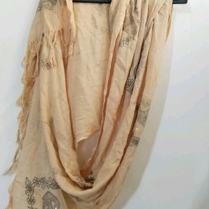 Combo Of 2 Soft Stoles Pink N Beige