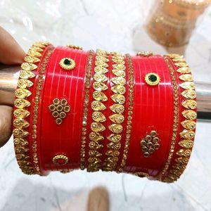 Rajasthani Dhalu Red Chooda