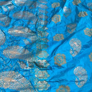 Used Blue Saree