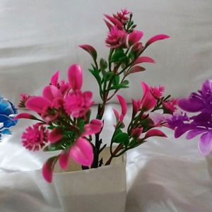 4pc Mini Artificial Plants for Home & Office Decor