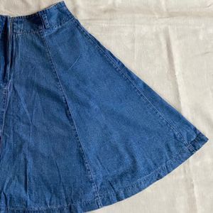 Y2K Denim Skater Skirt