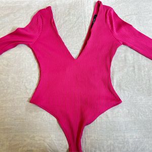 BERSHKA PINK BODYSUIT