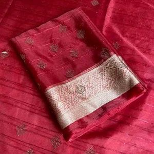 Organza Ston Work Saree