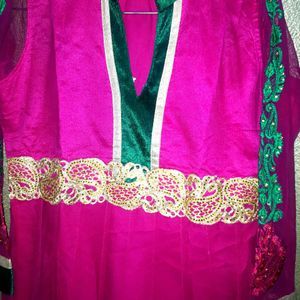 New Majenta Anarkali