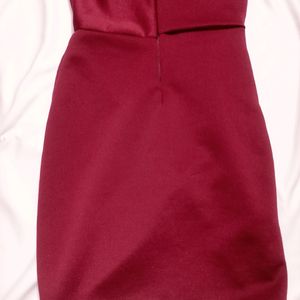 Wine Bodycon Dress