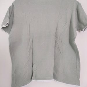 2 Half Sleeve Cotton Blend T Shirts For Men