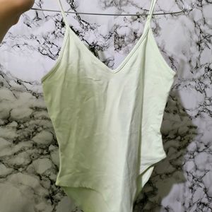 Forever 21 Pistachio Sleeveless Bodysuit