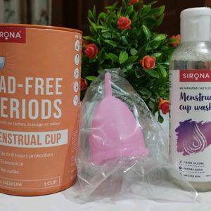 (Sealed) Sirona Menstrual Cup (Medium) + Wash(100)