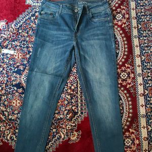 Dark Blue Slim Fit Jeans In Perfect Condition