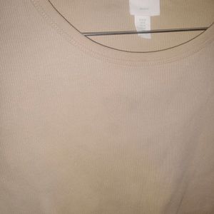 Fitted T- Shirt From H&M Basics