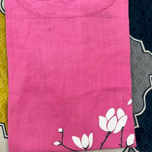 pink short kurti