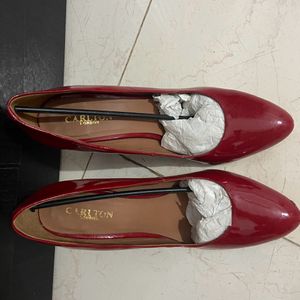 Red 6 Inches Pencil Heels