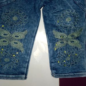 Kids Wear Baby Girl Denim Jeans 👖