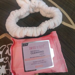 Head Band With Wipes