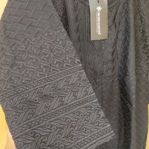 Chikankari Kurta - Black