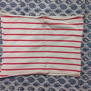 Zara Dupe Red Stripes Tube Top 🎀💗