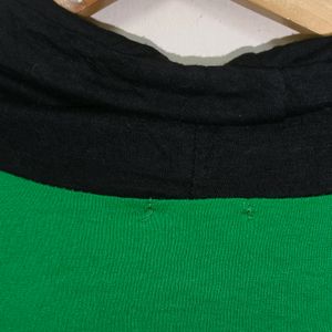 Trendy New Green And Black Long Top For Women