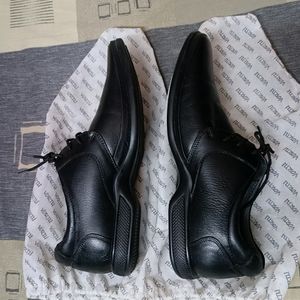 Vorth Brand Men Black Lace-up Leather Formal Shoes