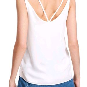 Casual Double Spaghetti Strap V Neck Strappy Back