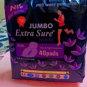 Jumbo Extra Sure 40 Pads For Women