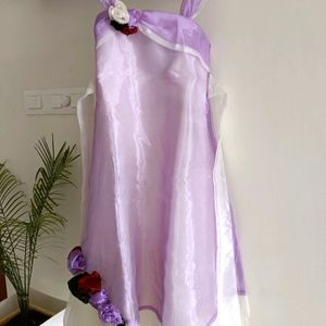 Brand new Lavender white sleeveless dress