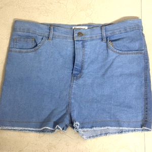 Light Blue Denim Shorts