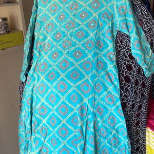 3/4 Hands Kurthi For College