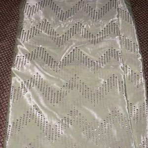 heavy working crape Saree