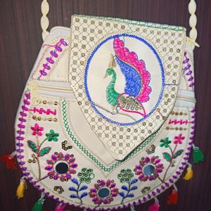 Embroidered Sling Bag