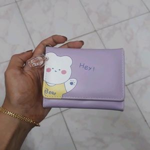 New Purple Cute Wallet For Girls