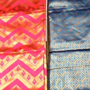 Banarsi Silk  Weaved Saree With Attached Bkouse