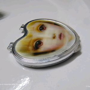 Heart shape 3D Doll blink eyes cute mirror