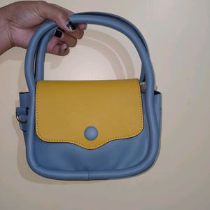 Snap Button Satchel Bag