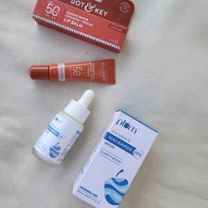 Dot & key Spf 50 Lip Balm and Plum Niacinamide