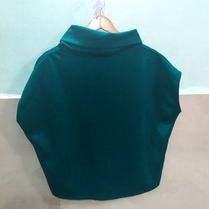 Sleeve Less Mock Neck Top