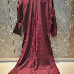 Burgundy Kurta Set