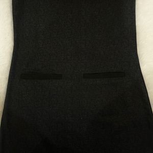 Black Bodycon Dress With Pockets