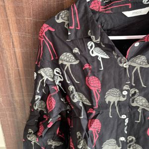 Crop Flamingo Shirt