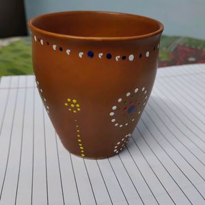 Tea And Coffee Cup With Polkadot Design