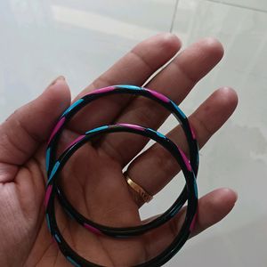 Multi Color Glass Bangle