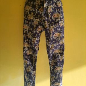 Floral Printed Jeans